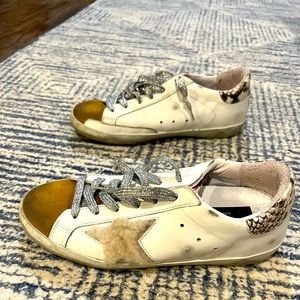 Golden Goose Sneakers - super stair classic with Sherpa Inserts